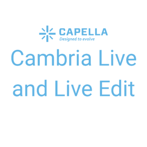 Cambria Live and Live Edit